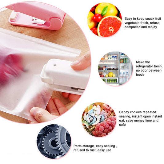 Portable Heat Sealer Machine for Food Bags – USB Rechargeable & Easy to Use