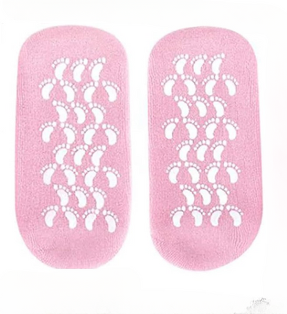 Reusable Silicone Spa Gel Socks – Ultimate Dry Feet & Cracked Heel Treatment for Moisturized, Soft, and Smooth Skin Overnight