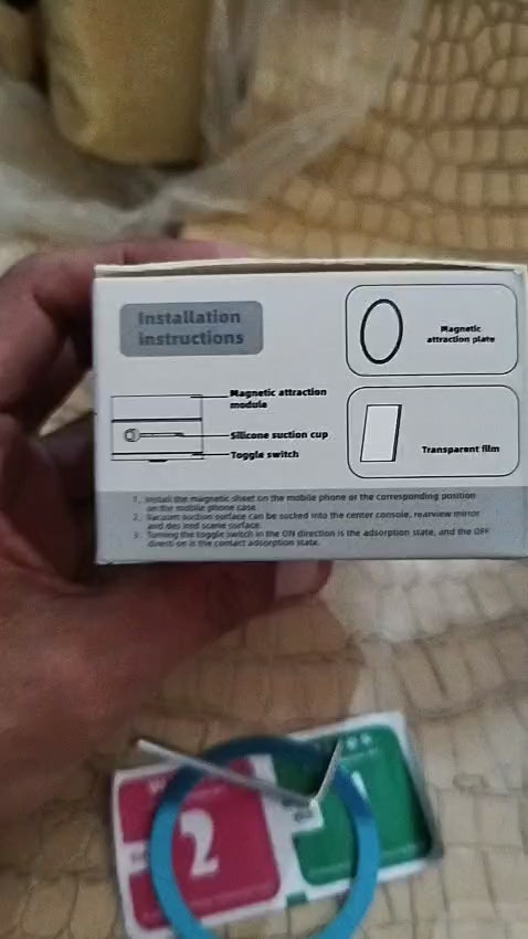 360° Magnetic Phone Holder – Strong Suction Mount for Car, Desk & Tabletop