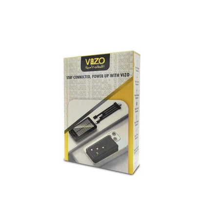 Vizo Solar 01 Power Bank | Best Quality Power Bank For Mobile Phone - Android Power Bank - Solar Power Bank For Android - 10,000 mAh Power Bank